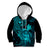 Hawaii Kid Hoodie Turtle Mix Polynesian Plumeria Turquoise Version LT14 Turquoise - Polynesian Pride