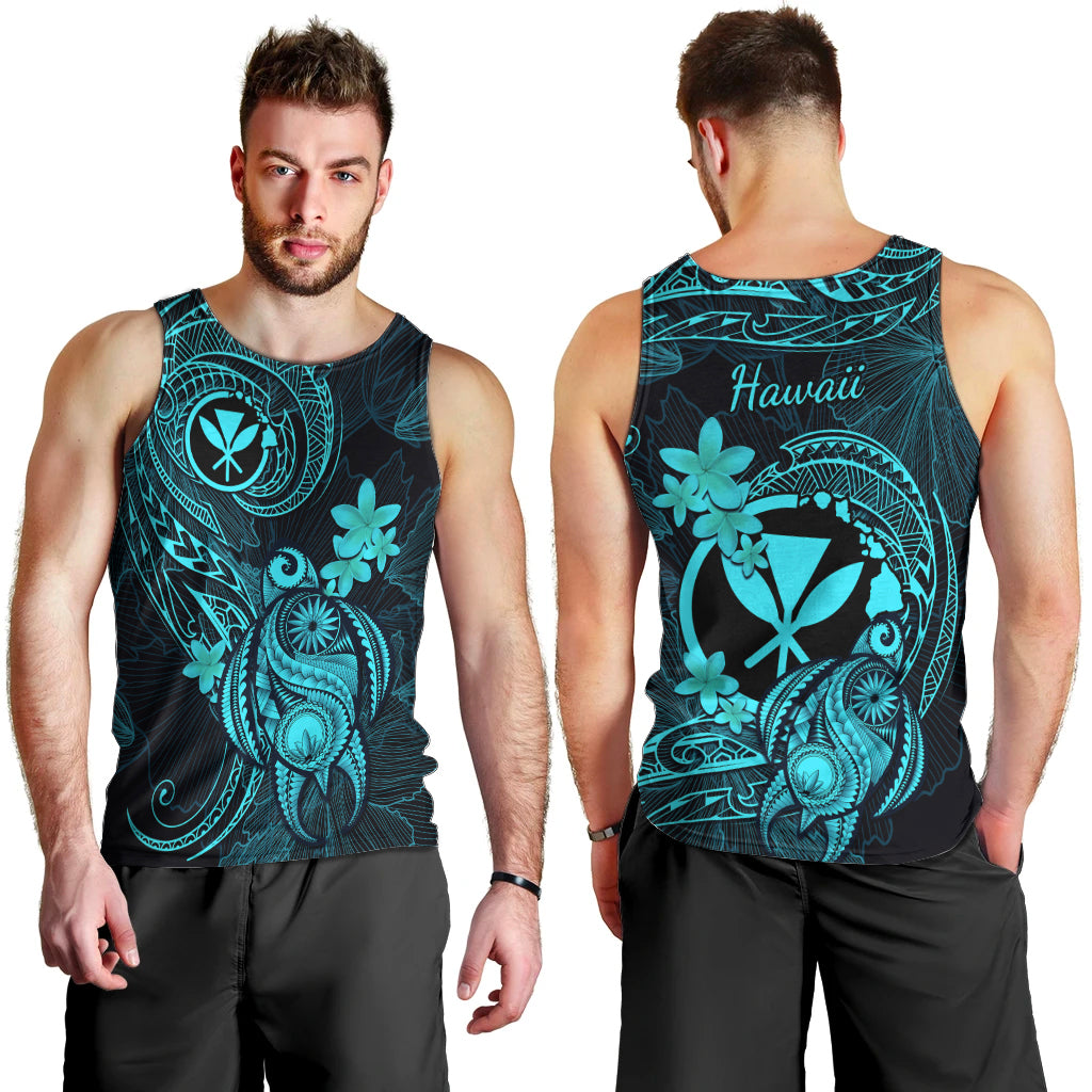 hawaii-men-tank-top-turtle-mix-polynesian-plumeria-turquoise-version