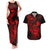 hawaii-couples-matching-tank-maxi-dress-and-hawaiian-shirt-turtle-mix-polynesian-plumeria-red-version