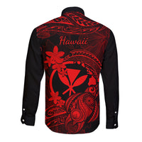 hawaii-long-sleeve-button-shirt-turtle-mix-polynesian-plumeria-red-version