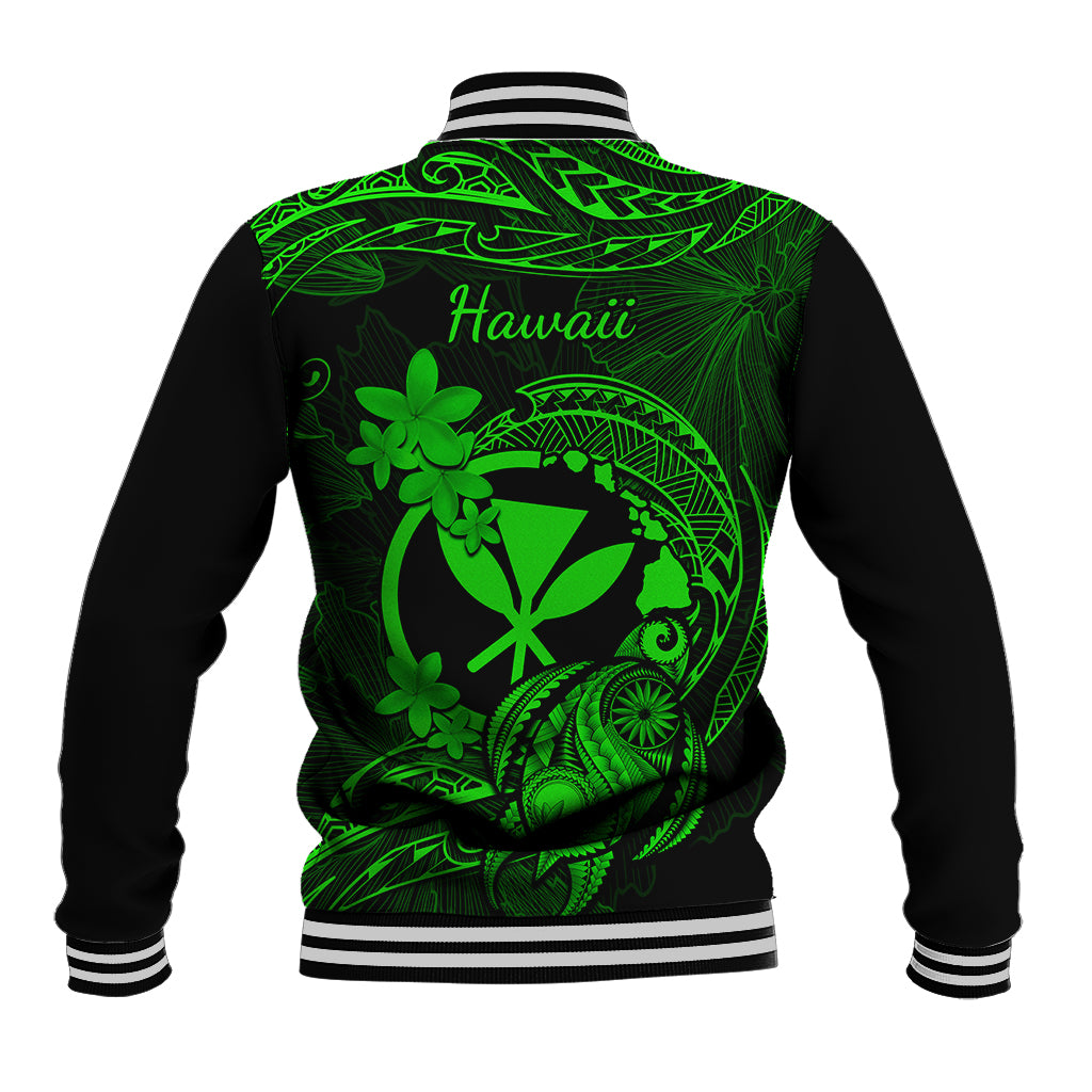 hawaii-baseball-jacket-turtle-mix-polynesian-plumeria-green-version