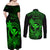 hawaii-couples-matching-off-shoulder-maxi-dress-and-long-sleeve-button-shirts-turtle-mix-polynesian-plumeria-green-version