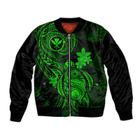 hawaii-sleeve-zip-bomber-jacket-turtle-mix-polynesian-plumeria-green-version