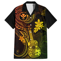 hawaii-family-matching-long-sleeve-bodycon-dress-and-hawaiian-shirt-ukulele-mix-polynesian-plumeria-reggae-version