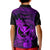 Hawaii Kid Polo Shirt Ukulele Mix Polynesian Plumeria Purple Version LT14 - Polynesian Pride