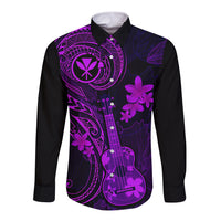 hawaii-long-sleeve-button-shirt-ukulele-mix-polynesian-plumeria-purple-version