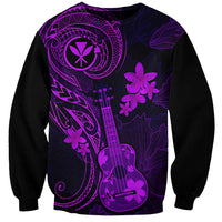 hawaii-sweatshirt-ukulele-mix-polynesian-plumeria-purple-version