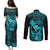 hawaii-couples-matching-puletasi-dress-and-long-sleeve-button-shirts-ukulele-mix-polynesian-plumeria-turquoise-version