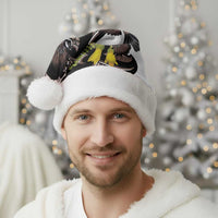 New Zealand Valentines Day Christmas Santa Hat Piwakawaka Lovers Maori Koru Tattoo - Polynesian Pride