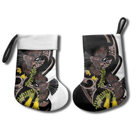 New Zealand Valentines Day Christmas Stocking Piwakawaka Lovers Maori Koru Tattoo - Polynesian Pride