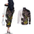 New Zealand Valentines Day Couples Matching Off The Shoulder Long Sleeve Dress and Long Sleeve Button Shirt Piwakawaka Lovers Maori Koru Tattoo - Polynesian Pride