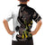 New Zealand Valentines Day Family Matching Off The Shoulder Long Sleeve Dress and Hawaiian Shirt Piwakawaka Lovers Maori Koru Tattoo - Polynesian Pride