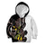 New Zealand Valentines Day Kid Hoodie Piwakawaka Lovers Maori Koru Tattoo - Polynesian Pride