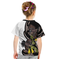 New Zealand Valentines Day Kid T Shirt Piwakawaka Lovers Maori Koru Tattoo - Polynesian Pride
