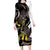 New Zealand Valentines Day Long Sleeve Bodycon Dress Piwakawaka Lovers Maori Koru Tattoo - Polynesian Pride