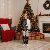 New Zealand Valentines Day Christmas Pajama Set Piwakawaka Lovers Maori Koru Tattoo - Polynesian Pride