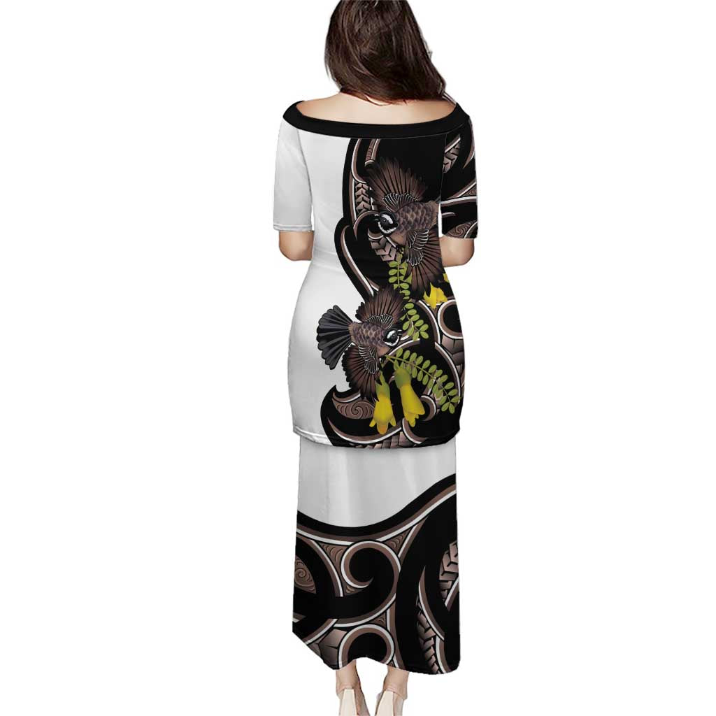 New Zealand Valentines Day Puletasi Piwakawaka Lovers Maori Koru Tattoo - Polynesian Pride