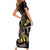 New Zealand Valentines Day Short Sleeve Bodycon Dress Piwakawaka Lovers Maori Koru Tattoo - Polynesian Pride