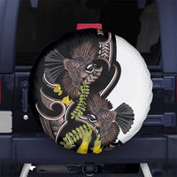 New Zealand Valentines Day Spare Tire Cover Piwakawaka Lovers Maori Koru Tattoo - Polynesian Pride