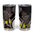 New Zealand Valentines Day Tumbler Cup Piwakawaka Lovers Maori Koru Tattoo - Polynesian Pride