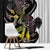 New Zealand Valentines Day Window Curtain Piwakawaka Lovers Maori Koru Tattoo - Polynesian Pride