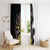 New Zealand Valentines Day Window Curtain Piwakawaka Lovers Maori Koru Tattoo - Polynesian Pride