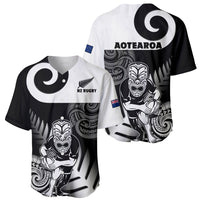 New Zealand Silver Fern Rugby Baseball Jersey Go Champions NZ All Black Maori Koru LT14 - Polynesian Pride