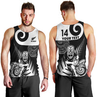 Custom New Zealand Silver Fern Rugby Men Tank Top Go Champions NZ All Black Maori Koru LT14 - Polynesian Pride