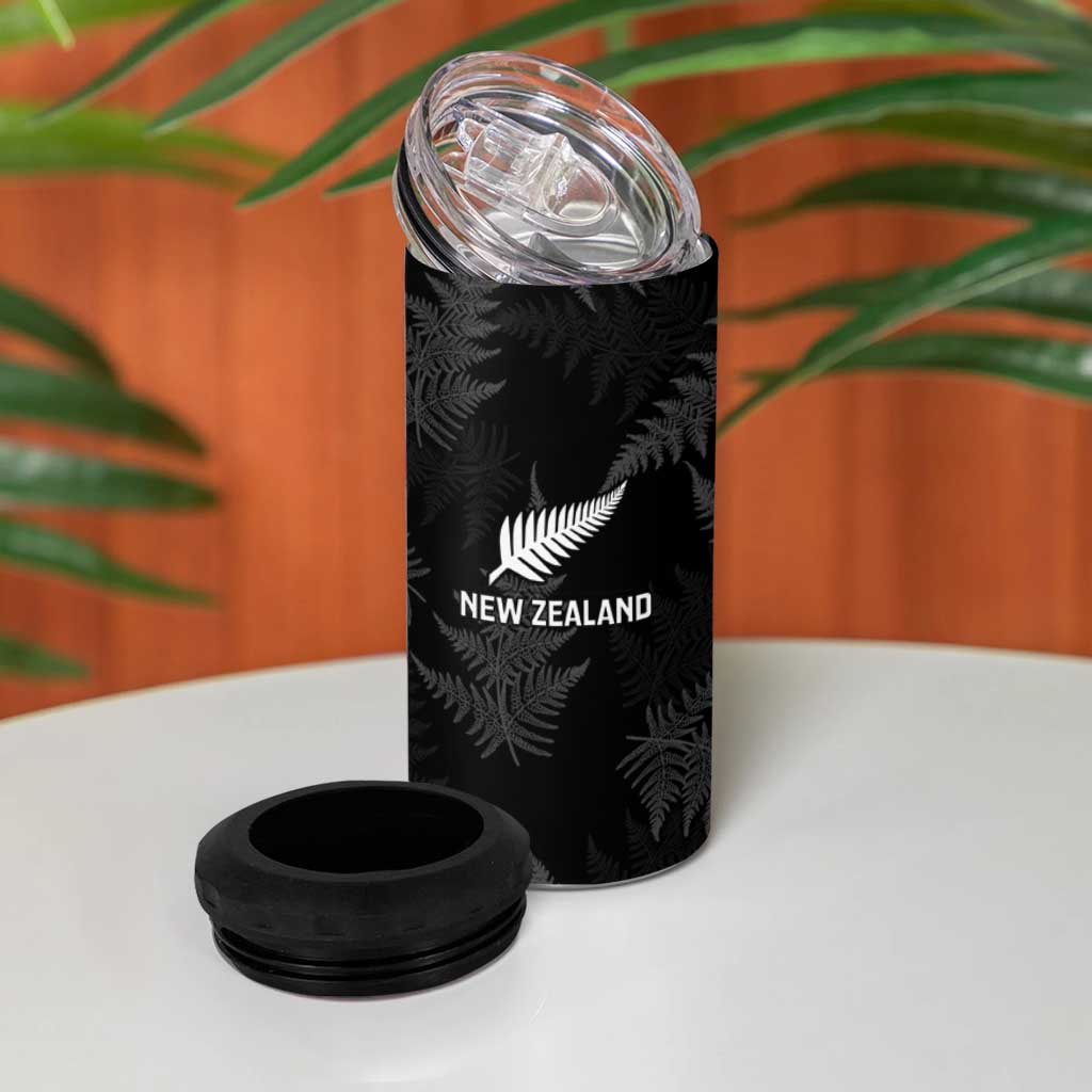 New Zealand Silver Fern Rugby 4 in 1 Can Cooler Tumbler Go Aotearoa Champions World Cup