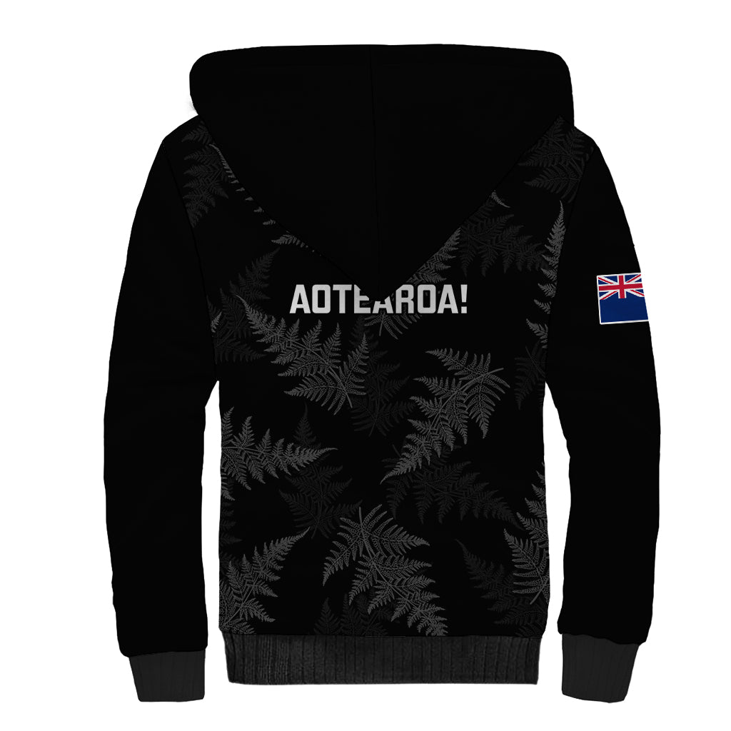 New Zealand Silver Fern Rugby Sherpa Hoodie 2023 Go Aotearoa Champions World Cup LT14 - Polynesian Pride