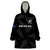 New Zealand Silver Fern Rugby Wearable Blanket Hoodie 2023 Go Aotearoa World Cup LT14 One Size Black - Polynesian Pride