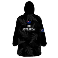New Zealand Silver Fern Rugby Wearable Blanket Hoodie 2023 Go Aotearoa Champions World Cup LT14 - Polynesian Pride