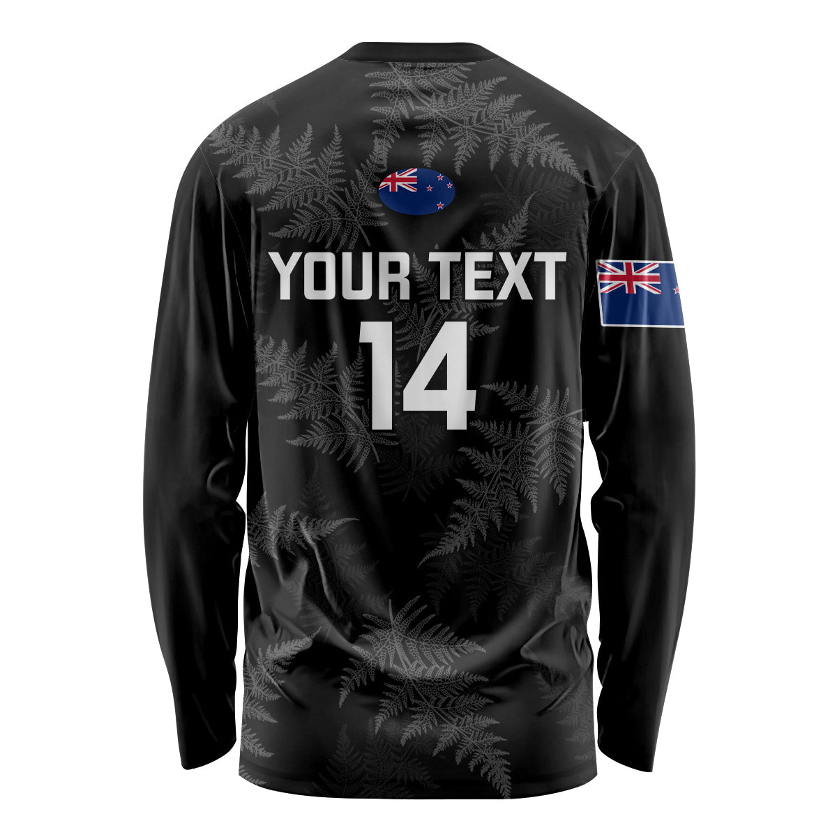 Custom New Zealand Silver Fern Rugby Long Sleeve Shirt 2023 Go Aotearoa Champions World Cup LT14 - Polynesian Pride