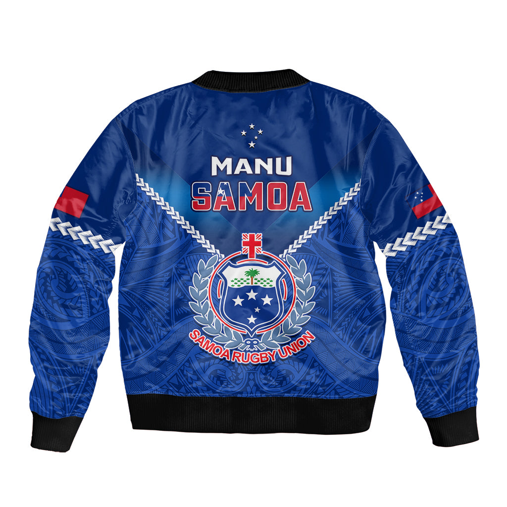 Samoa Rugby Bomber Jacket 2023 Go Manu Samoa LT14 - Polynesian Pride
