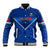 Custom Samoa Rugby Baseball Jacket 2023 Go Manu Samoa LT14 Unisex Blue - Polynesian Pride