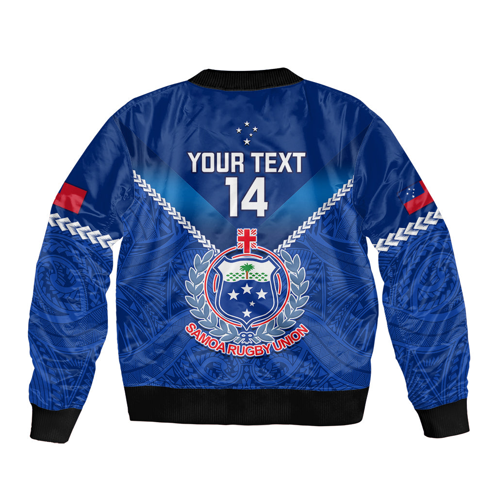 Custom Samoa Rugby Bomber Jacket 2023 Go Manu Samoa LT14 - Polynesian Pride