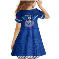 Custom Samoa Rugby Family Matching Mermaid Dress and Hawaiian Shirt 2023 Go Manu Samoa LT14 - Polynesian Pride