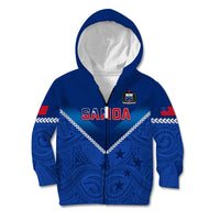 Custom Samoa Rugby Kid Hoodie 2023 Go Manu Samoa LT14 - Polynesian Pride