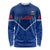 Custom Samoa Rugby Long Sleeve Shirt 2023 Go Manu Samoa LT14 Unisex Blue - Polynesian Pride