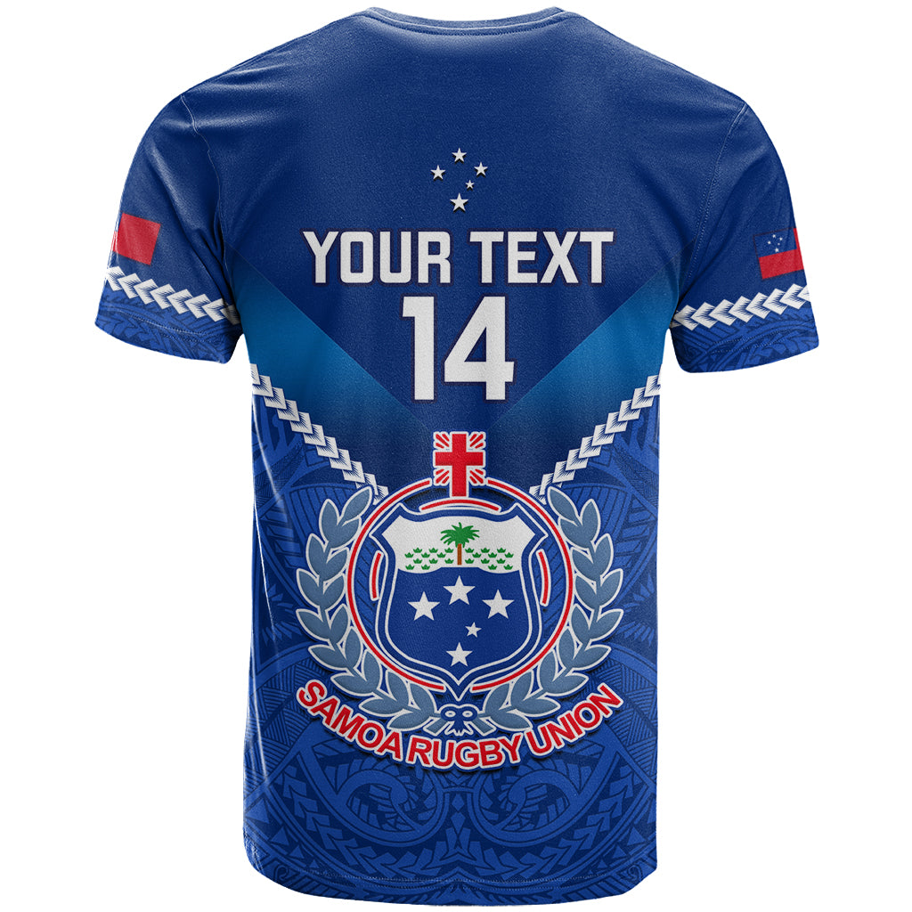Custom Samoa Rugby T Shirt 2023 Go Manu Samoa LT14 - Polynesian Pride