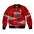 Tonga Rugby Bomber Jacket 2023 Ikale Tahi Tongan Ngatu Pattern LT14 Unisex Red - Polynesian Pride