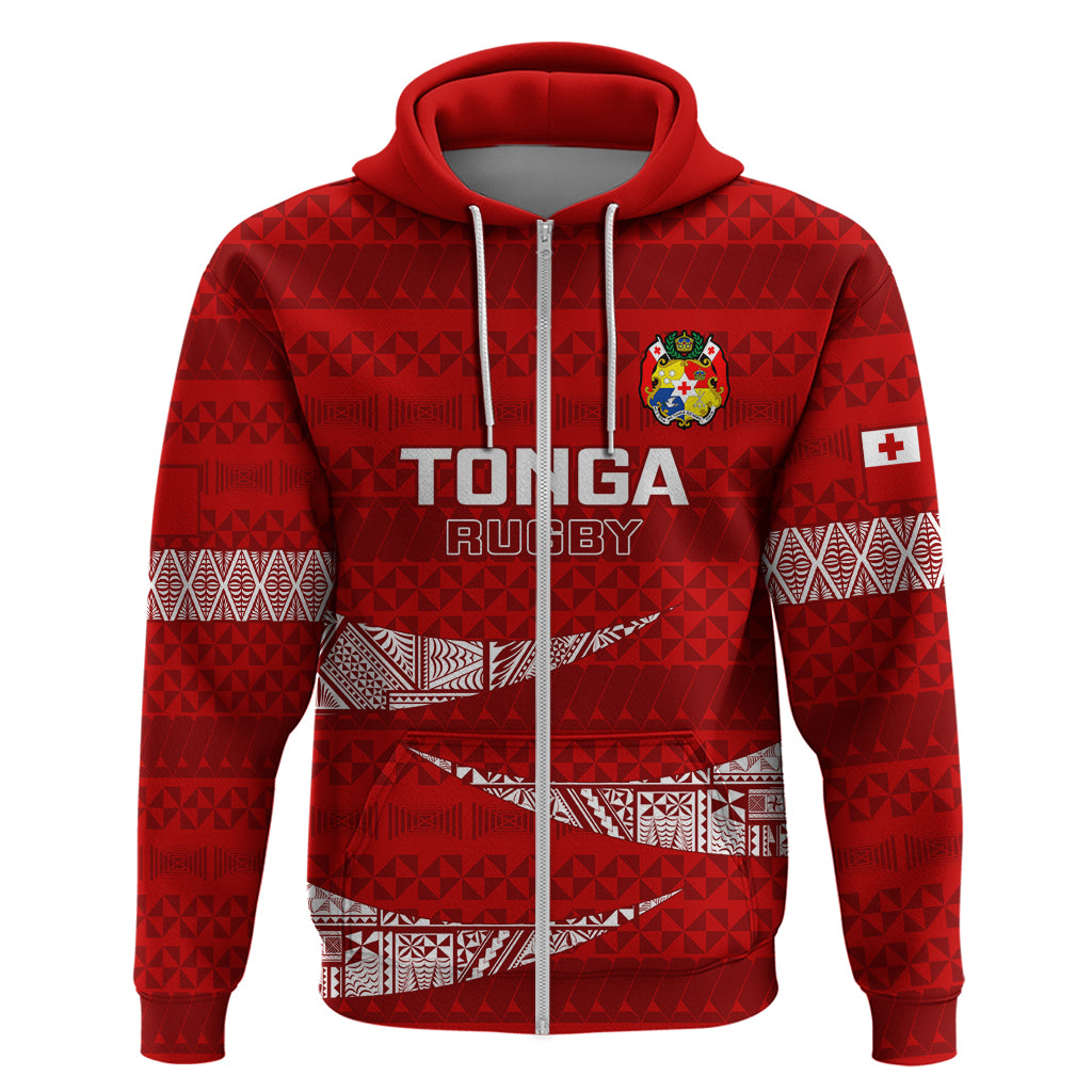 Tonga Rugby Hoodie 2023 Go Tongan Ngatu Pattern World Cup LT14 - Polynesian Pride