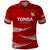 Tonga Rugby Polo Shirt 2023 Ikale Tahi Tongan Ngatu Pattern LT14 Red - Polynesian Pride