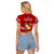 Tonga Rugby Raglan Cropped T Shirt 2023 Ikale Tahi Tongan Ngatu Pattern LT14 - Polynesian Pride