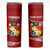 Personalised Tonga Rugby Skinny Tumbler Ikale Tahi Tongan Ngatu Pattern