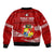 Tonga Rugby Sleeve Zip Bomber Jacket 2023 Ikale Tahi Tongan Ngatu Pattern LT14 - Polynesian Pride
