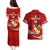 Custom Tonga Rugby Couples Matching Puletasi Dress and Hawaiian Shirt 2023 Ikale Tahi Tongan Ngatu Pattern LT14 - Polynesian Pride