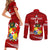 Custom Tonga Rugby Couples Matching Short Sleeve Bodycon Dress and Long Sleeve Button Shirts 2023 Ikale Tahi Tongan Ngatu Pattern LT14 - Polynesian Pride