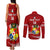 Custom Tonga Rugby Couples Matching Tank Maxi Dress and Long Sleeve Button Shirts 2023 Ikale Tahi Tongan Ngatu Pattern LT14 - Polynesian Pride