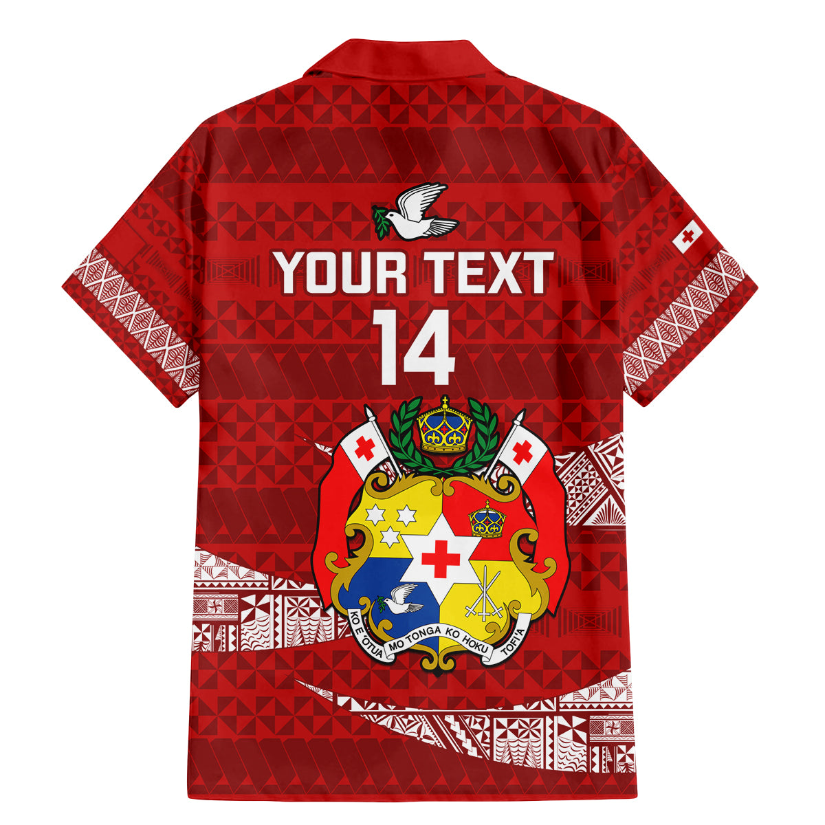 Custom Tonga Rugby Family Matching Mermaid Dress and Hawaiian Shirt 2023 Ikale Tahi Tongan Ngatu Pattern LT14 - Polynesian Pride